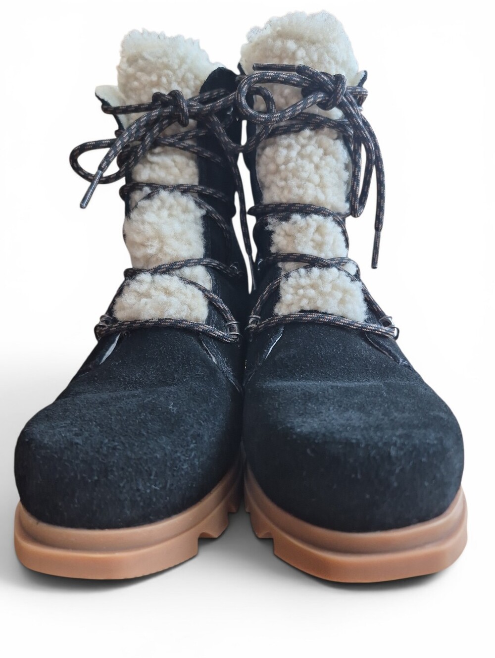 Sorel Women's Boots Joan of Arctic Wedge III Lace Cozy Shearling - Picture 3 of 14